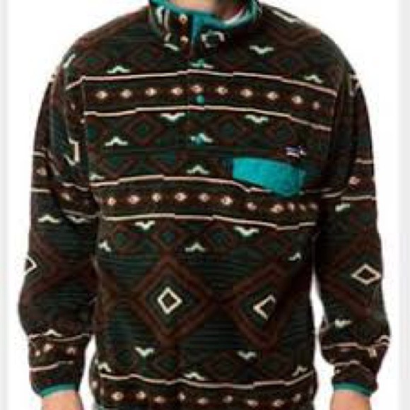 Patagonia Fleece Synchilla Snap-T Fleece Pullover Lifecycle Bear Brown Small - Picture 3 of 7